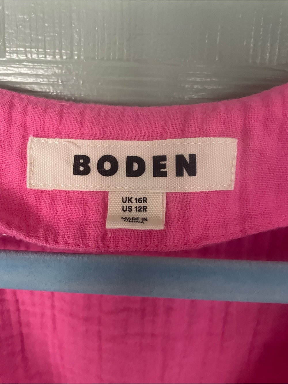 Boden Pink V-Neck Fit-and-Flare Short Sleeve Dress Size 12R - Picture 12 of 16